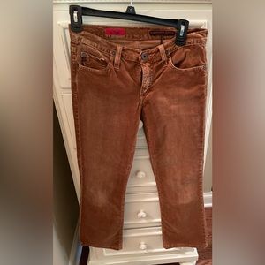 SOLD ‼️ AG corduroy distressed stretch jeans size 25